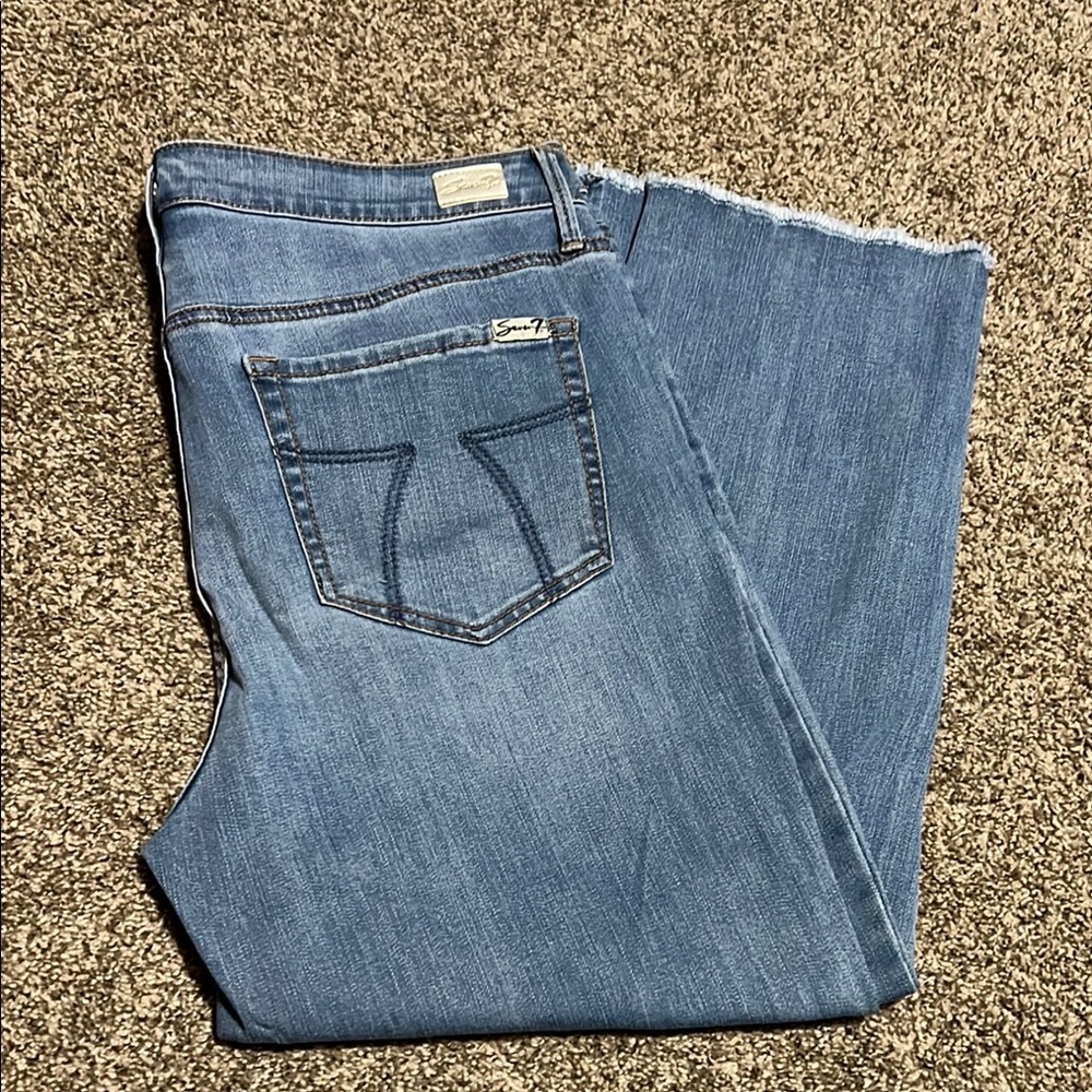 Seven7 Tower Straight Crop Jeans